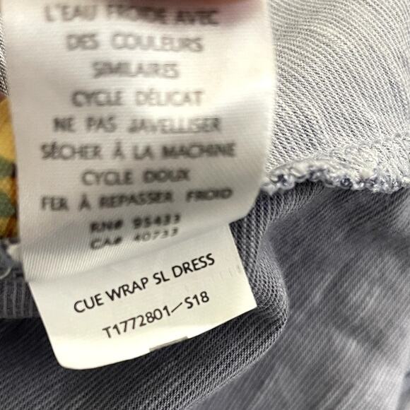 Toad & Co Cue Sleeveless Wrap Dress Blue Size Large Travel Athleisure Casual - Picture 10 of 10